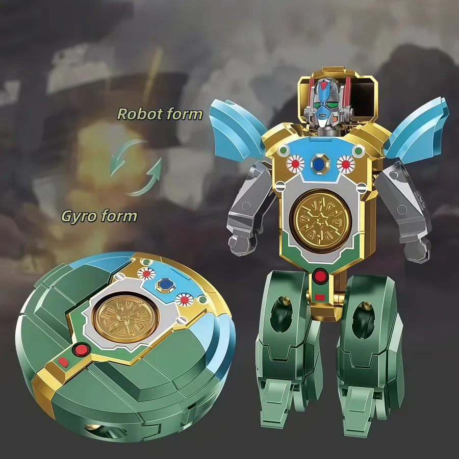 🤖🦖Transformable Finger Spinner: Mech & Dinosaur Dual Editions!