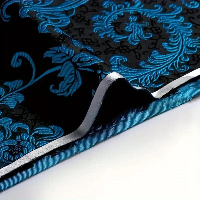 Luxurious Floral Jacquard Satin Brocade – By The Yard