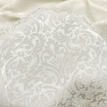 Small Damask Pattern Brocade - Beige Jacquard Textured Fabric
